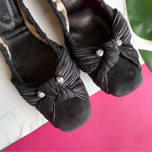 Tod's Knot Suede Satin Ballet Ballerinas Flats 39 - Picture 6 of 8